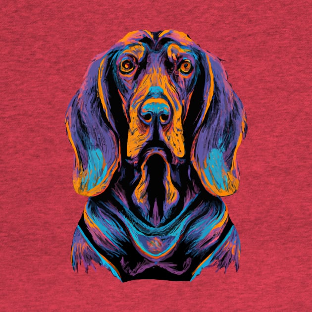 Bloodhound Drawing Art Print by Furrban